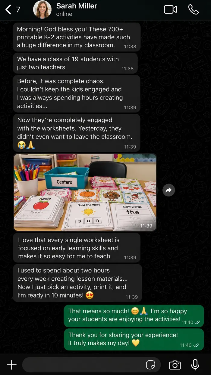 Teacher testimonial